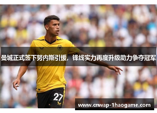 曼城正式签下努内斯引援，锋线实力再度升级助力争夺冠军